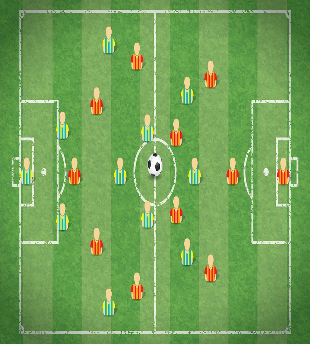 Goalkeeper Striker Motif — Pattern