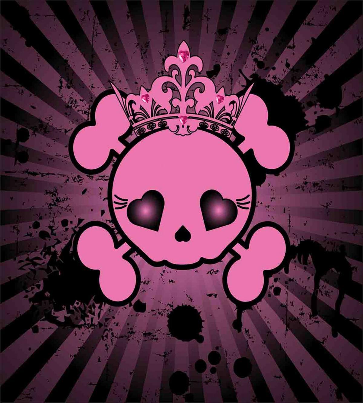 Skull Grunge Pop Art — Pattern
