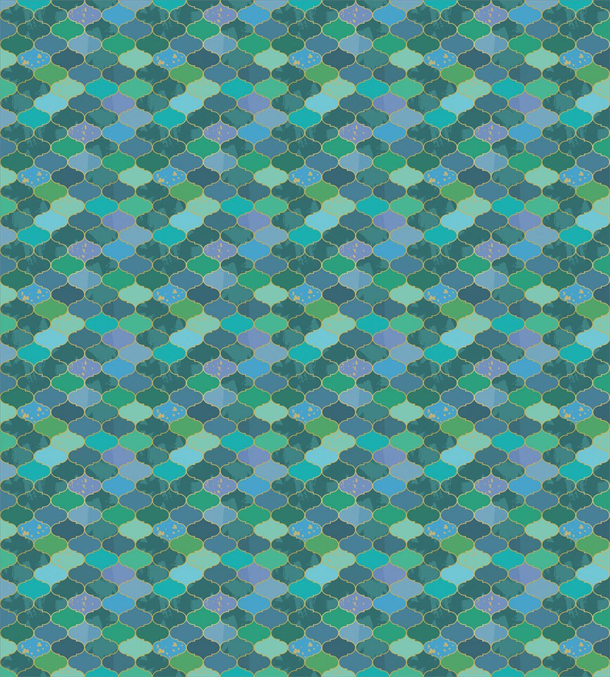Grunge Art Moroccan Grid — Pattern