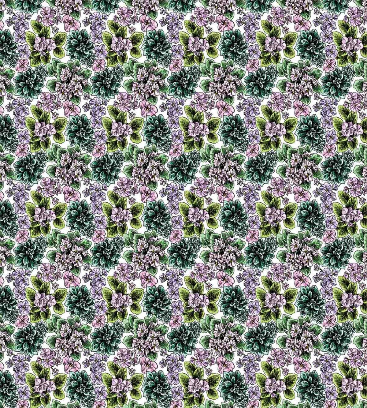 Violet Peonies — Pattern