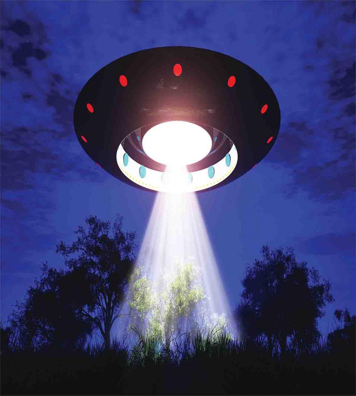 Night Scenery with Aliens Space — Pattern