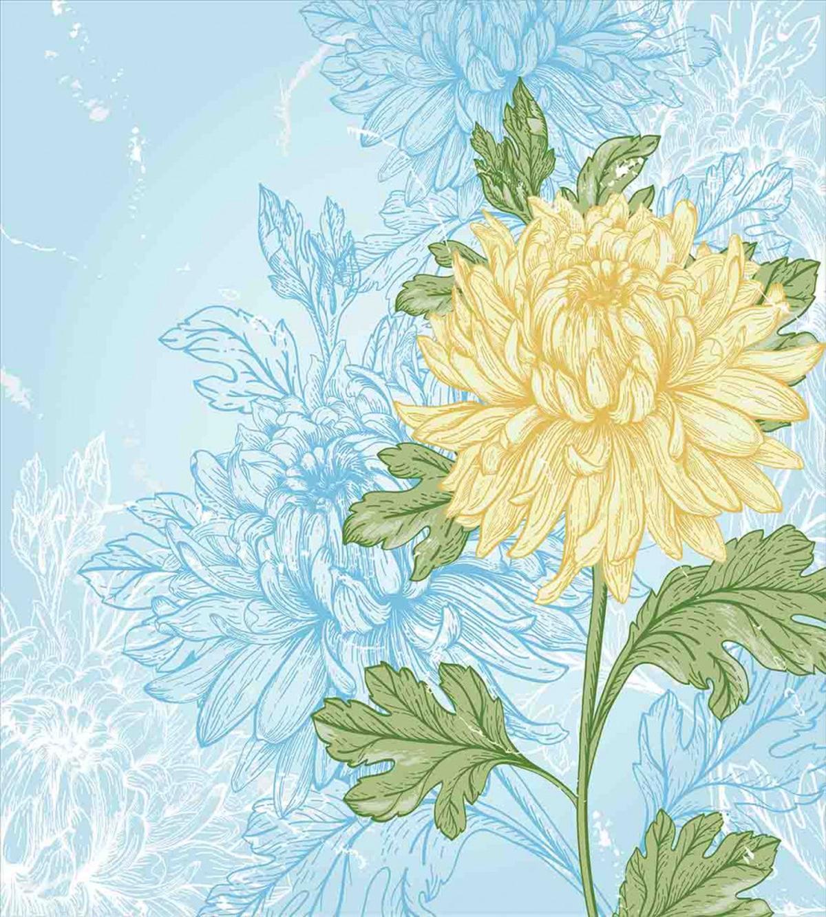 Romantic Chrysanthemum — Pattern
