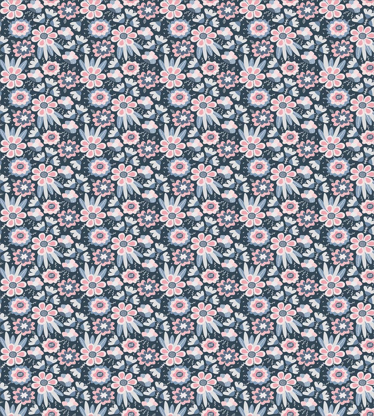 Garden Scene in Pastel Tones — Pattern