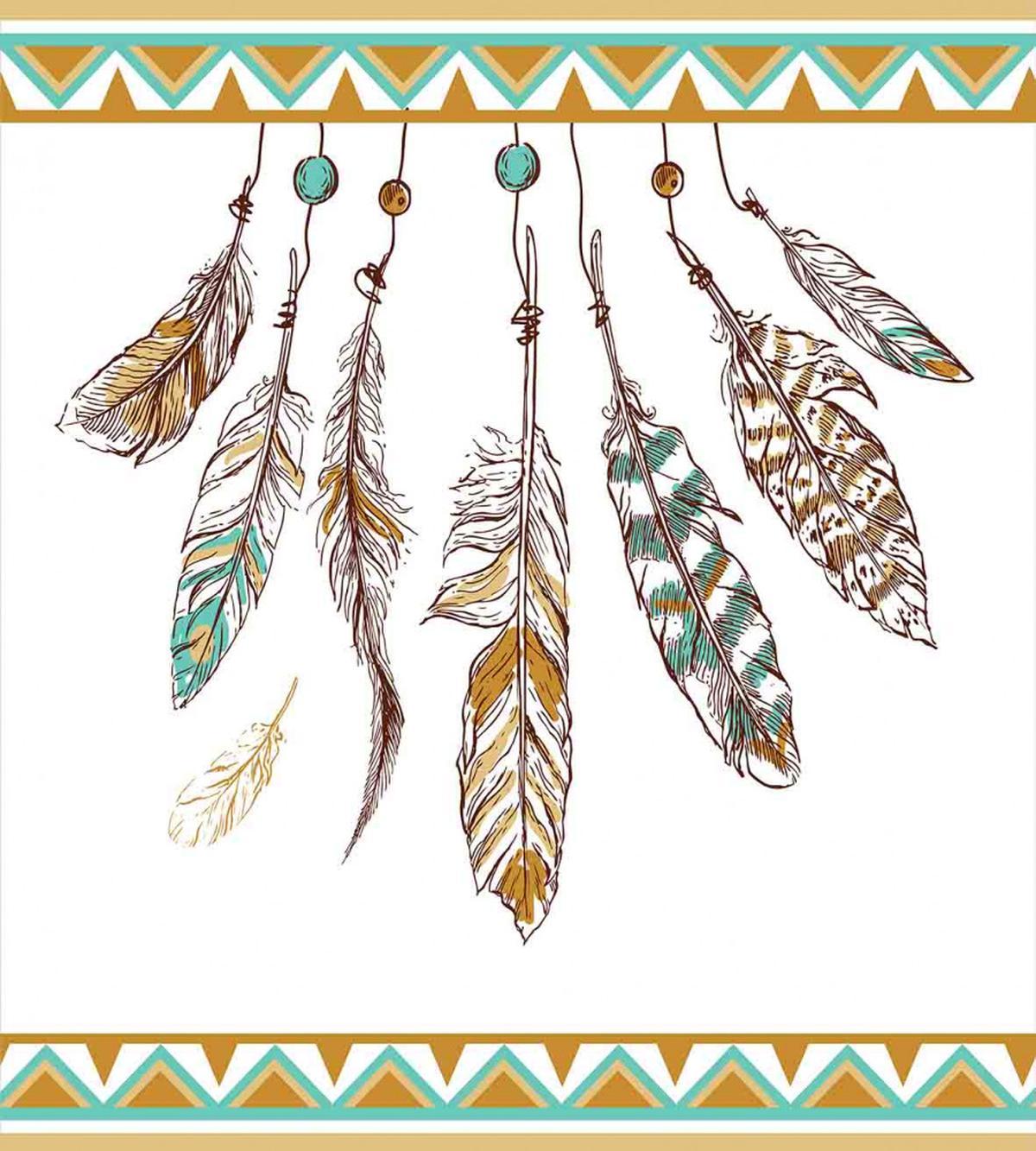 Boho Style Feather Old — Pattern