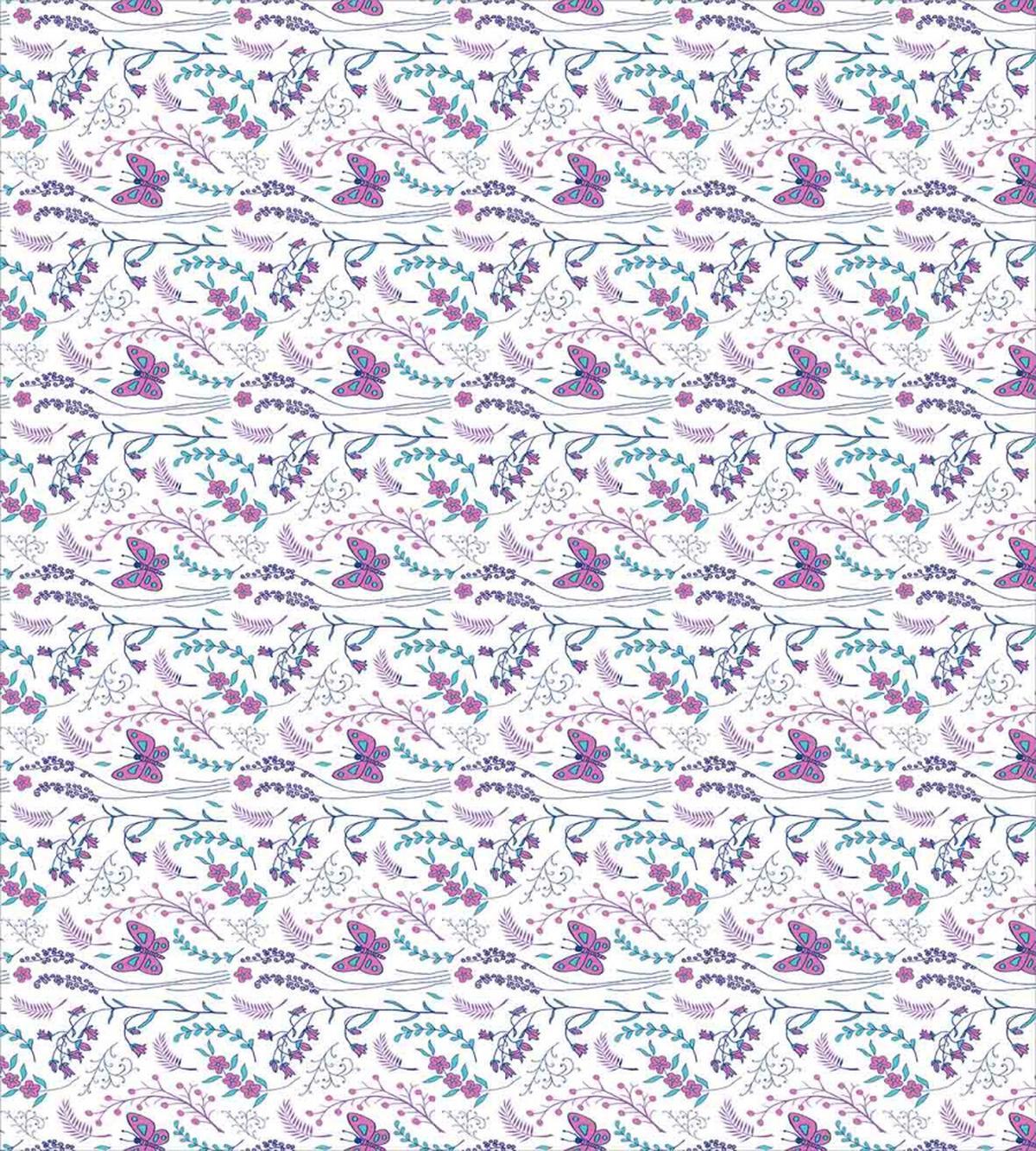 Romantic Floral Butterflies — Pattern
