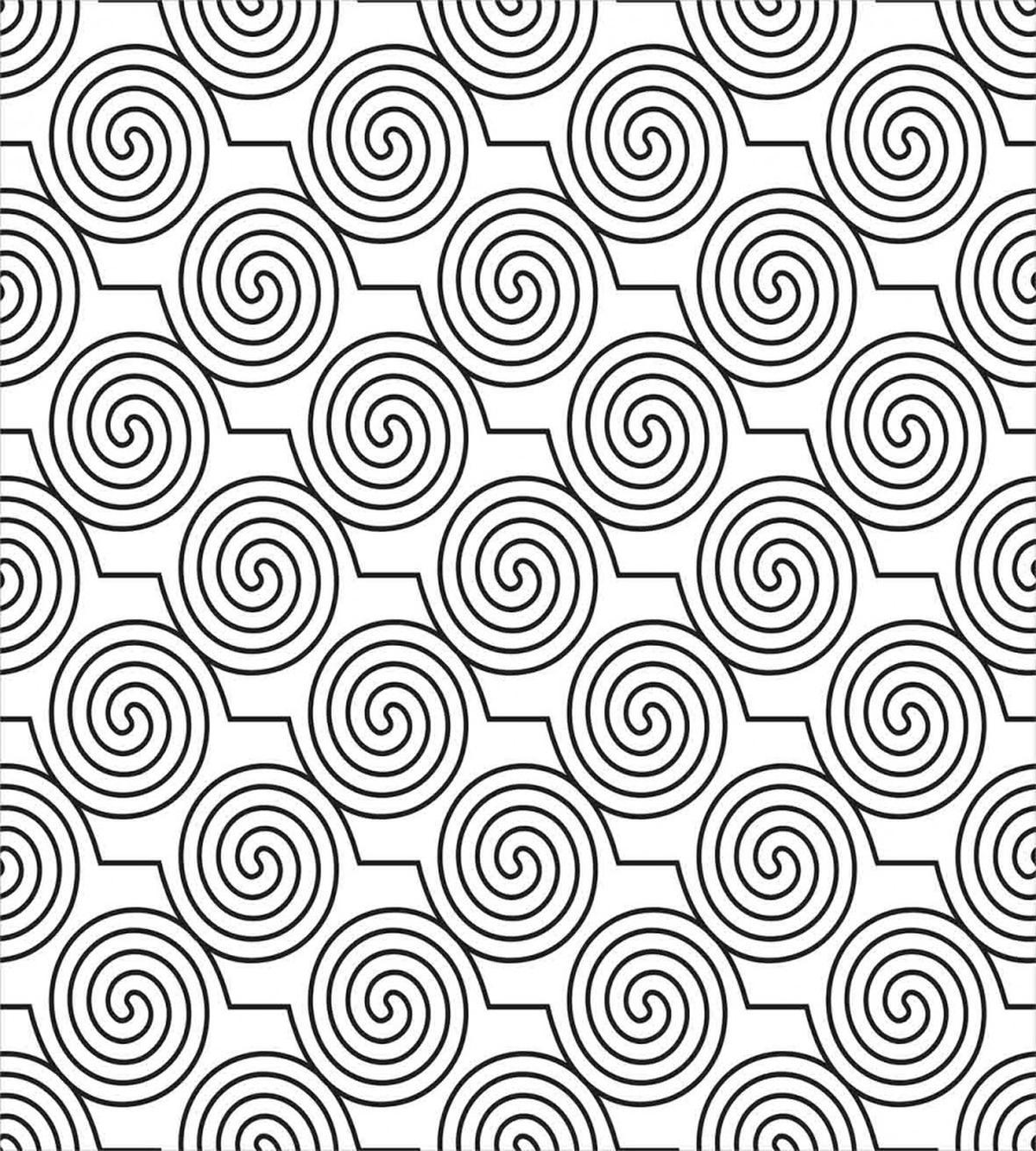 Diagonal Zigzag Swirl — Pattern