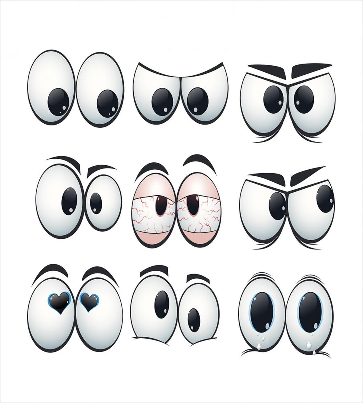 Cartoon Expression Eyes — Pattern
