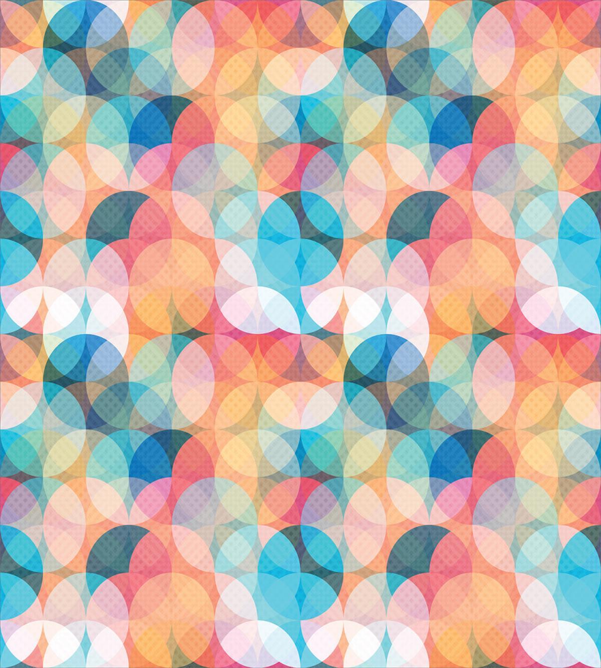 Pastel Mosaic Circles — Pattern