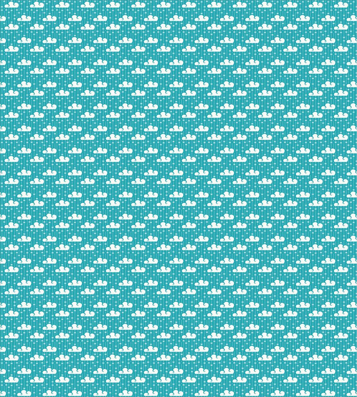Snowflakes and Clouds — Pattern