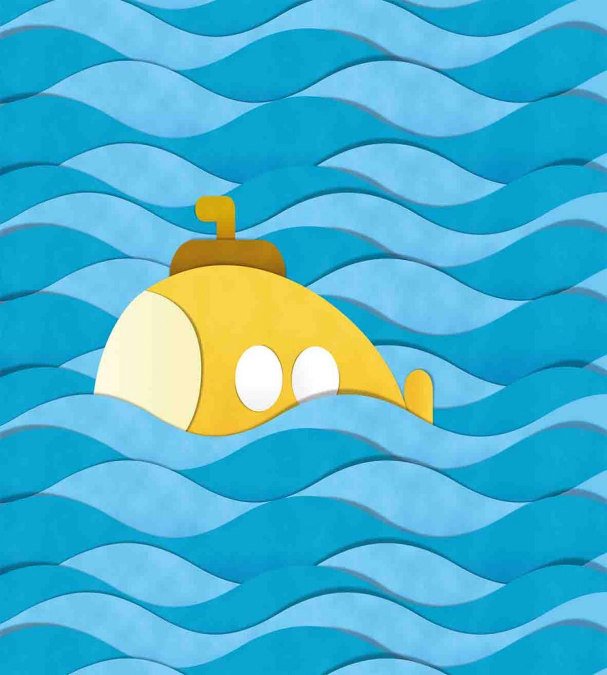 Sea Paper Cut — Pattern