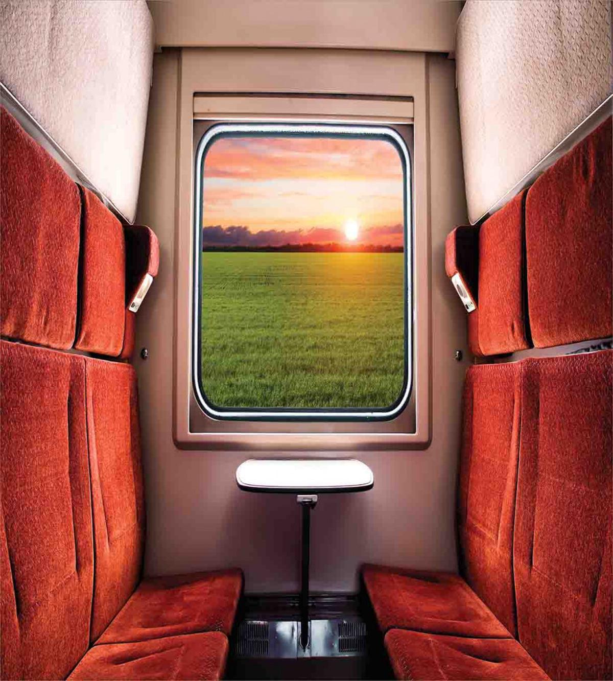 Window Railroad Travel — Pattern