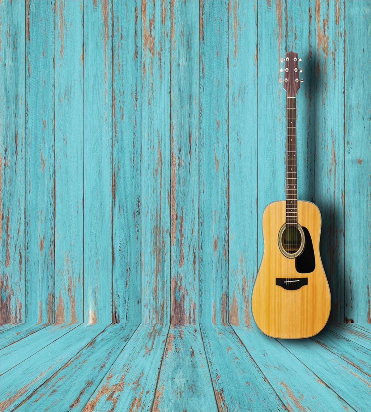 Guitar and Vintage Wall — Pattern