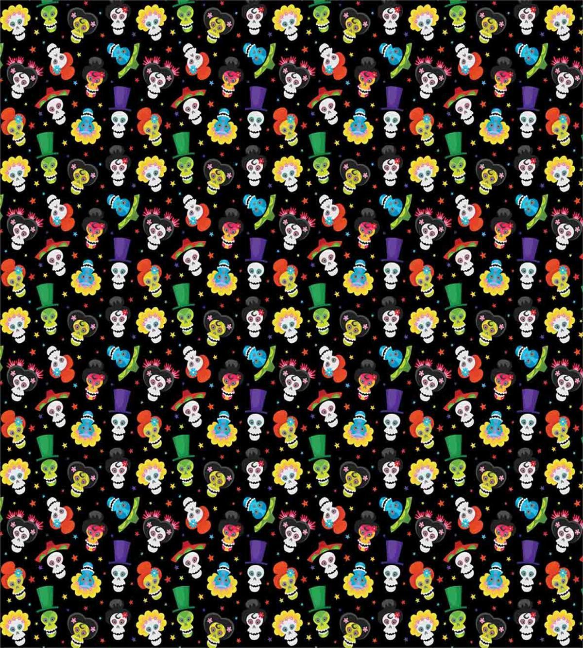 Funny Skulls Stars — Pattern