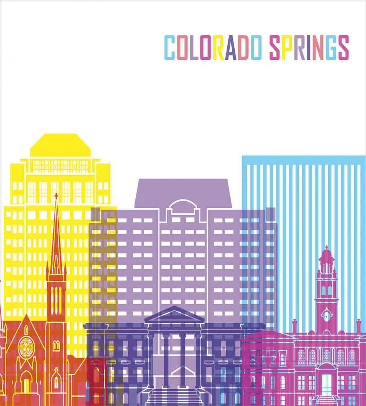 Colorful Urban City Sky — Pattern