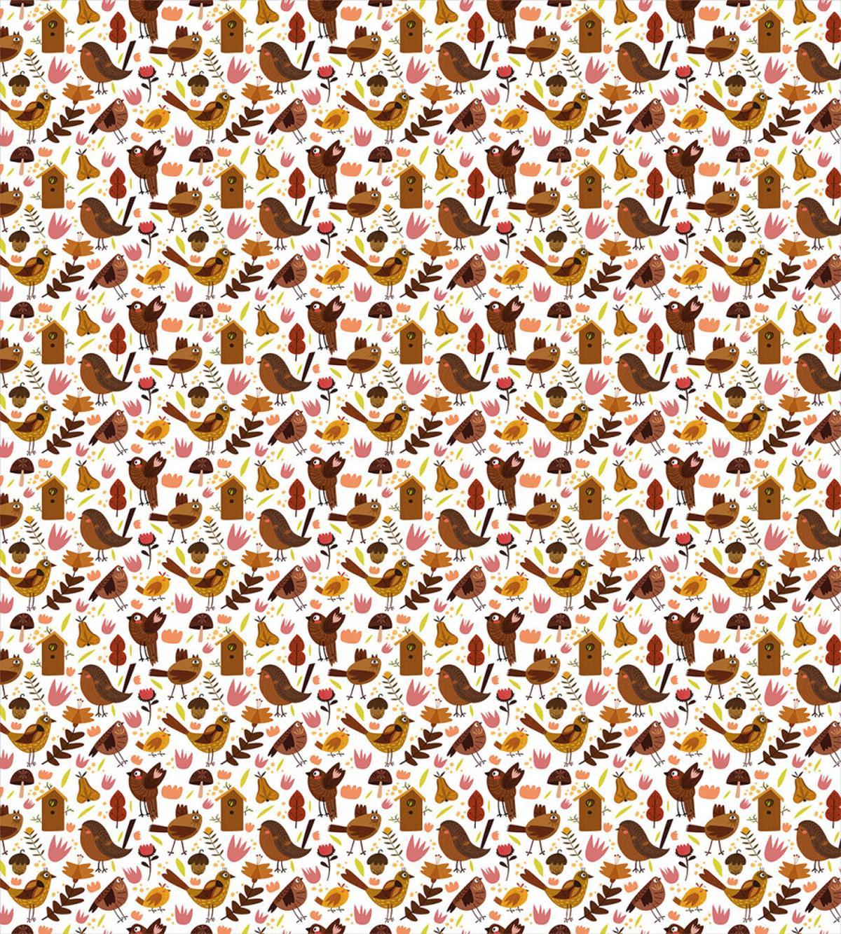 Forest Theme Crow Birds — Pattern