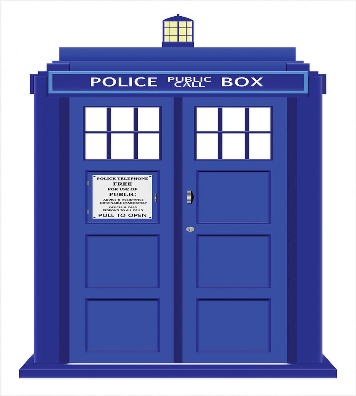 Blue Brit Phone Box — Pattern