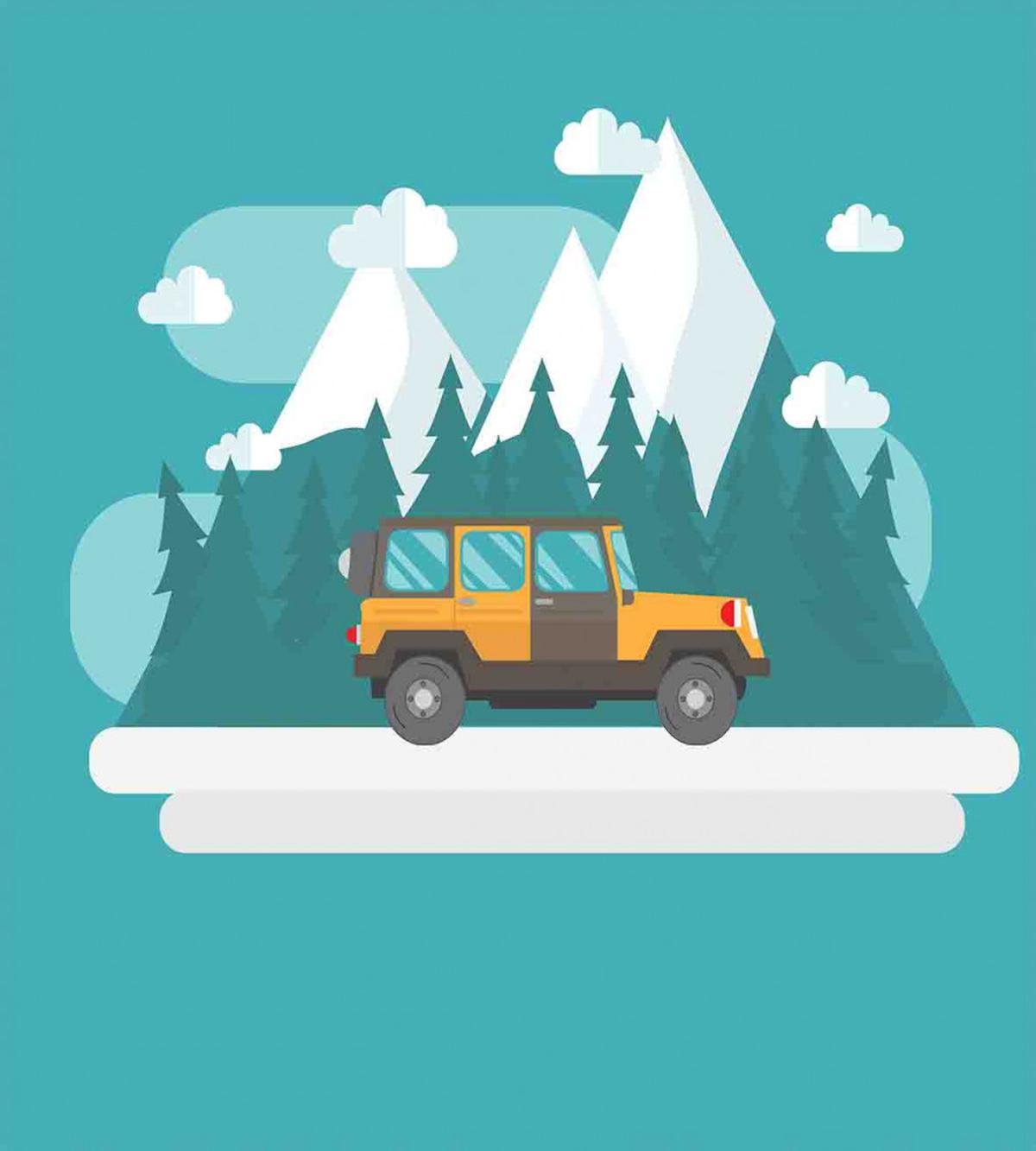 Journey in Snowy Winter Season — Pattern