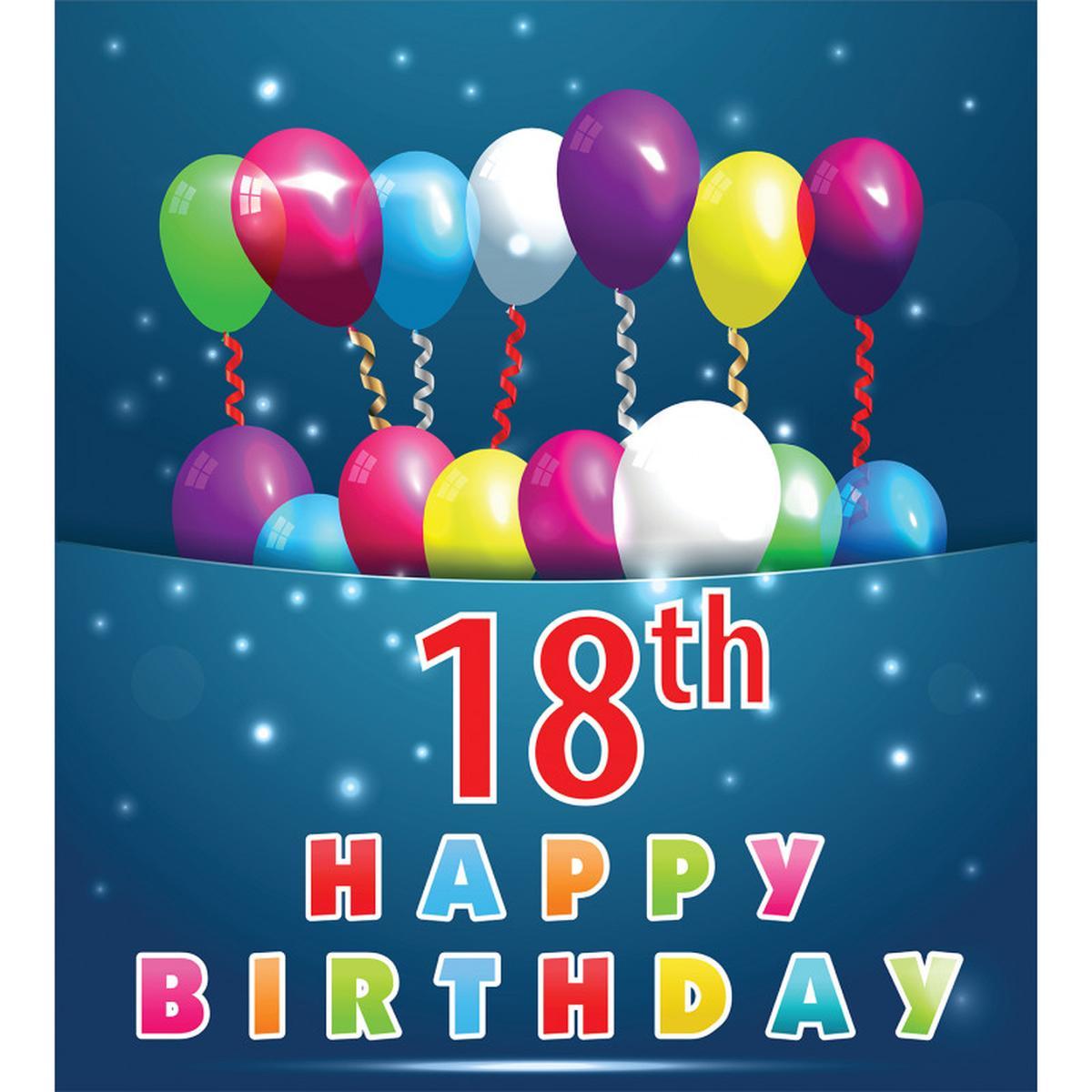 18 Birthday Balloons — Pattern