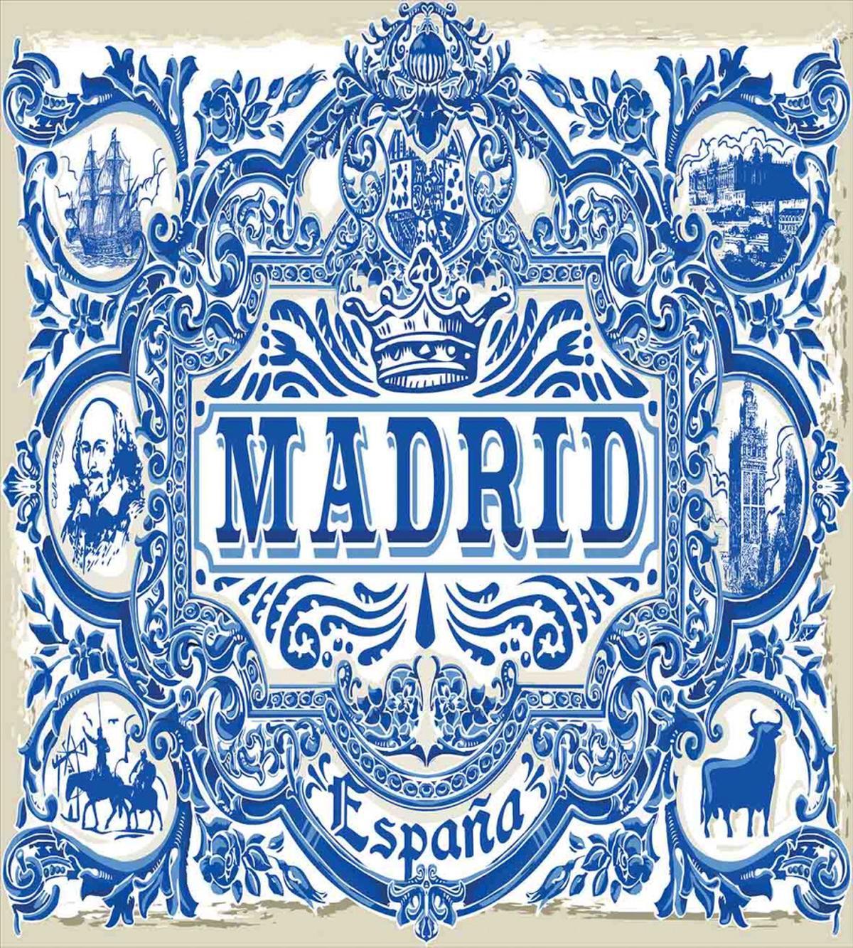 Madrid Calligraphy Tile — Pattern