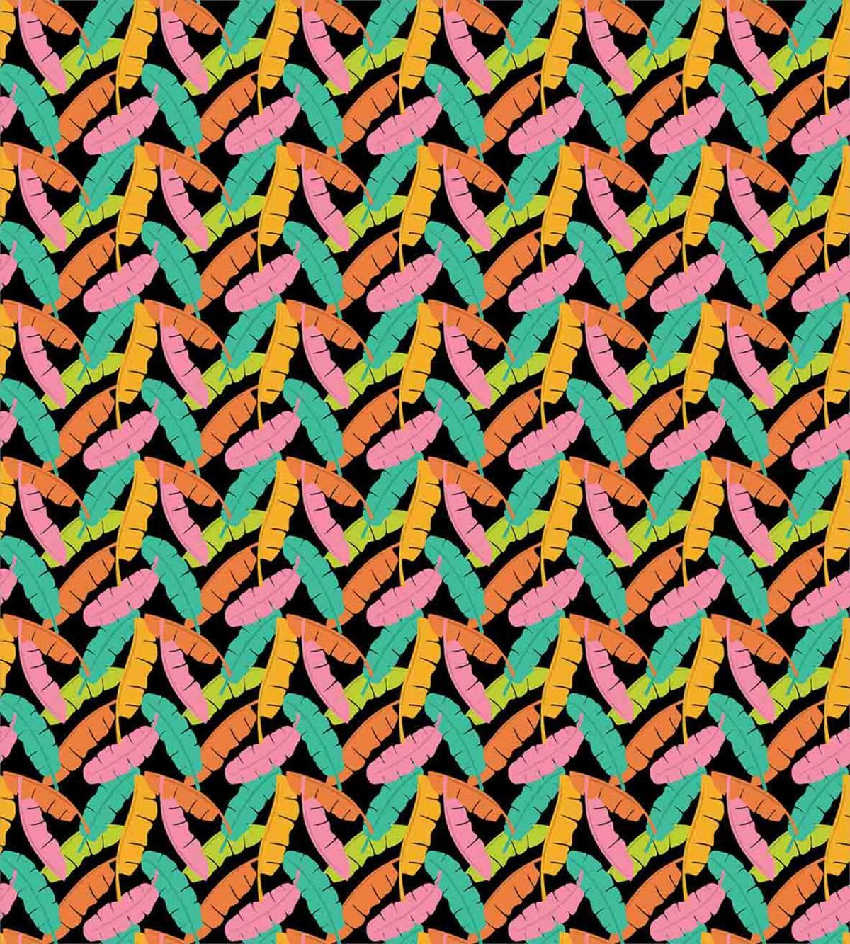 Colorful Banana Leaves — Pattern