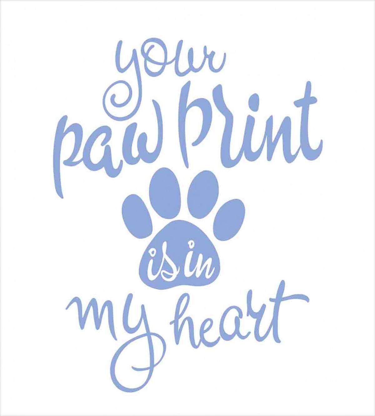 Paw Print is in My Heart — Pattern