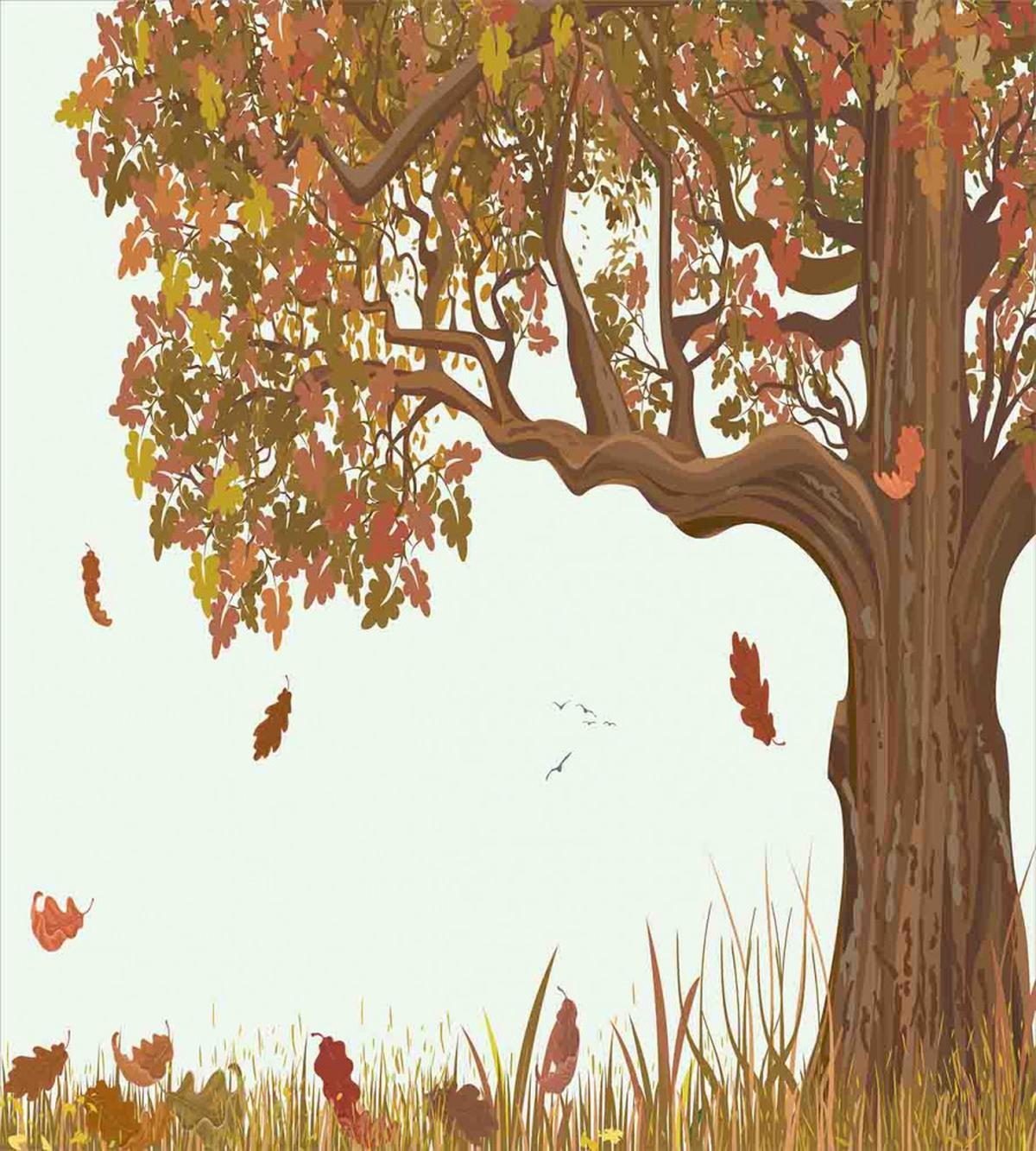 Deciduous Oak Leaves — Pattern