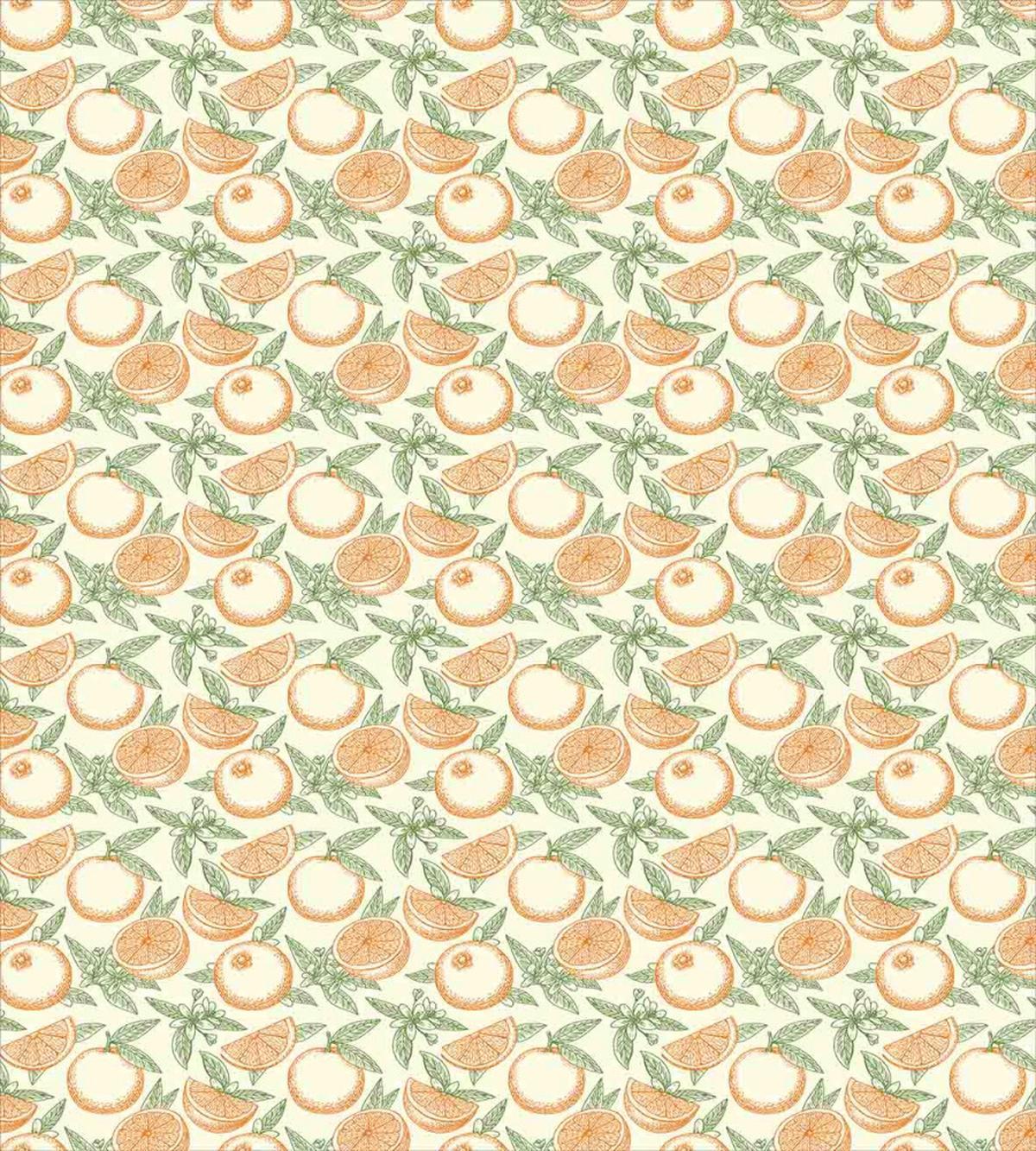 Hand Drawn Leaves and Fruits — Pattern