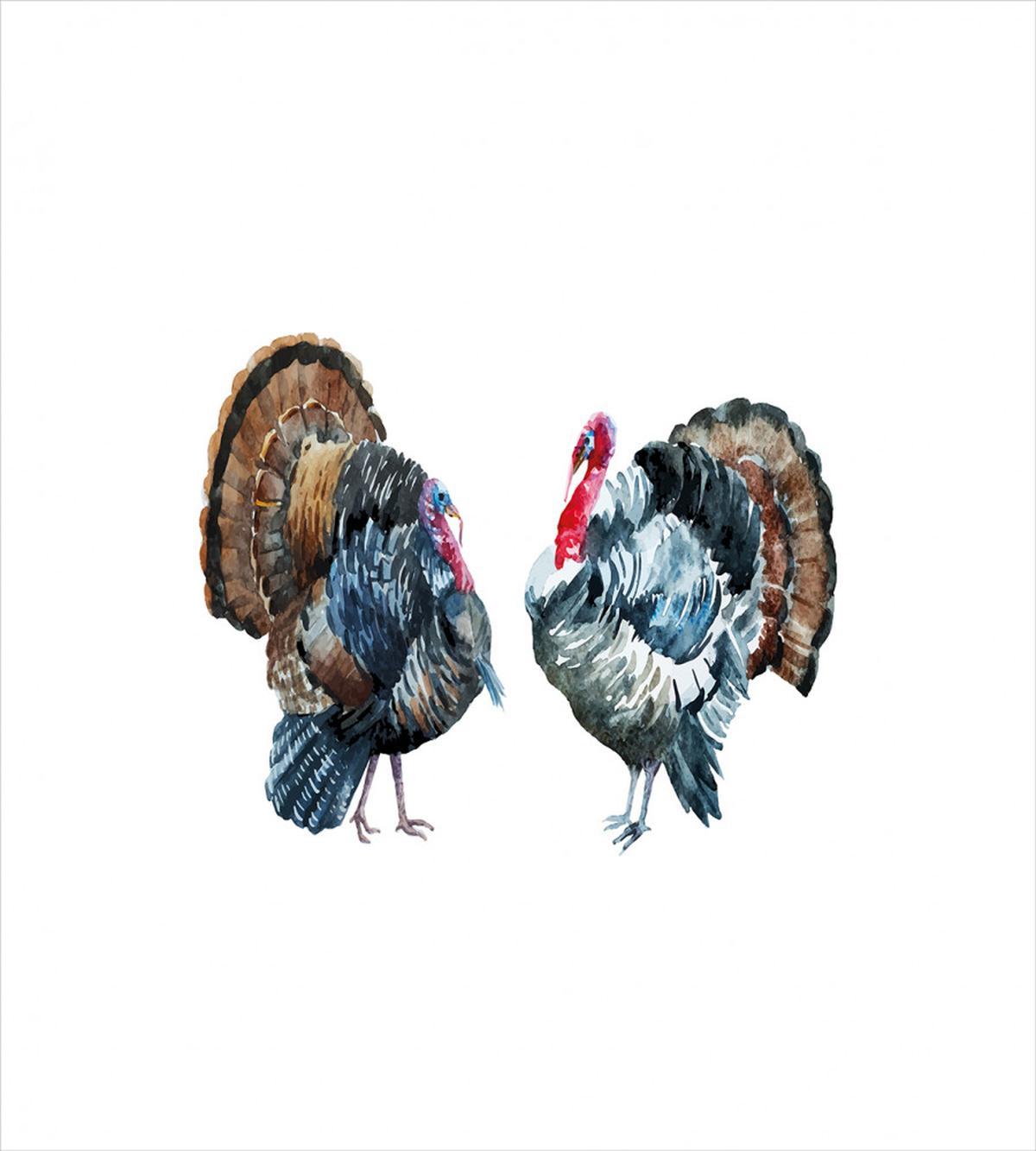 Watercolor Effect Birds — Pattern