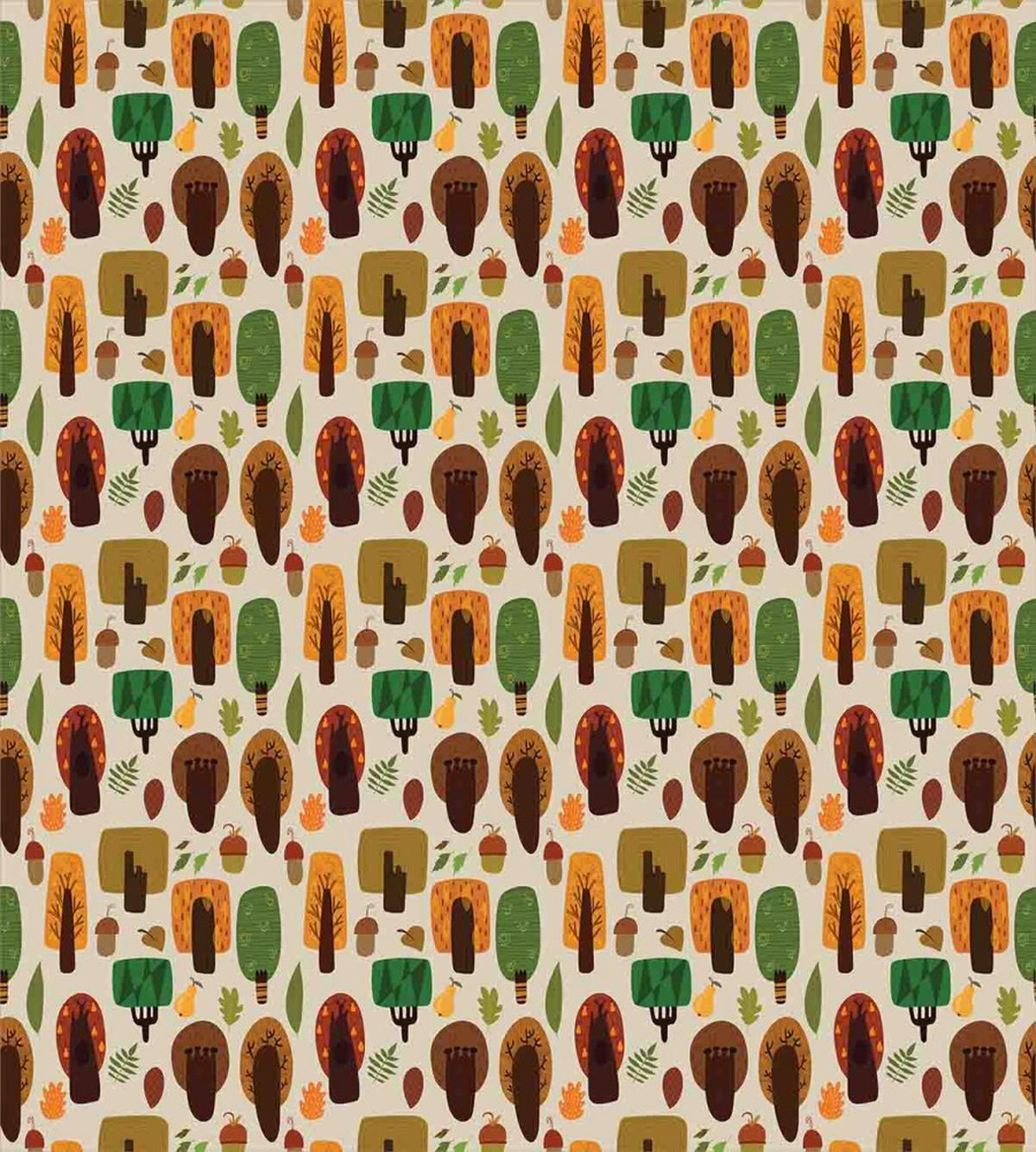Defoliated Tree Leaves — Pattern