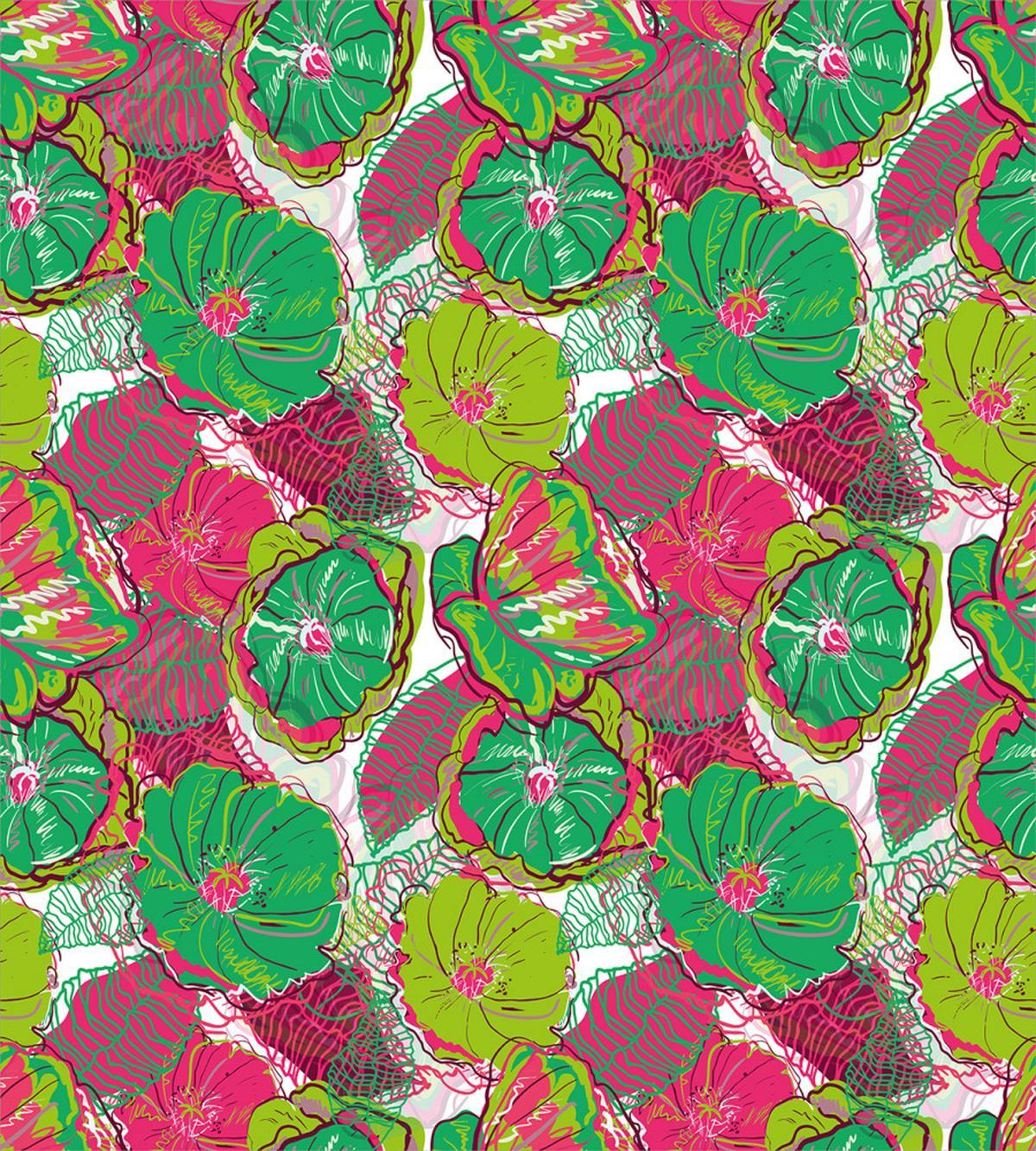 Tropical Bloom Caribbean — Pattern