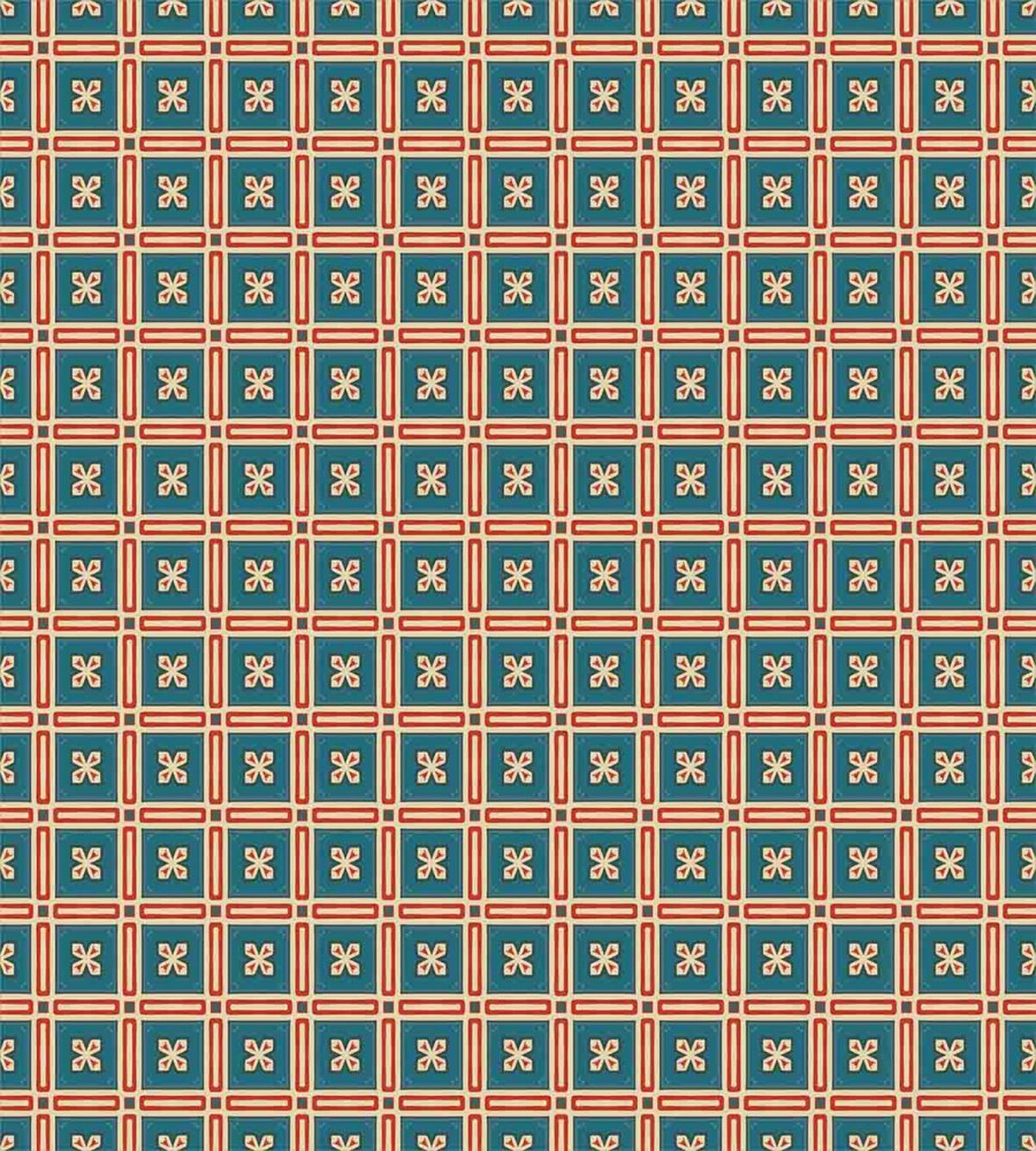 Floral Antique Tile — Pattern