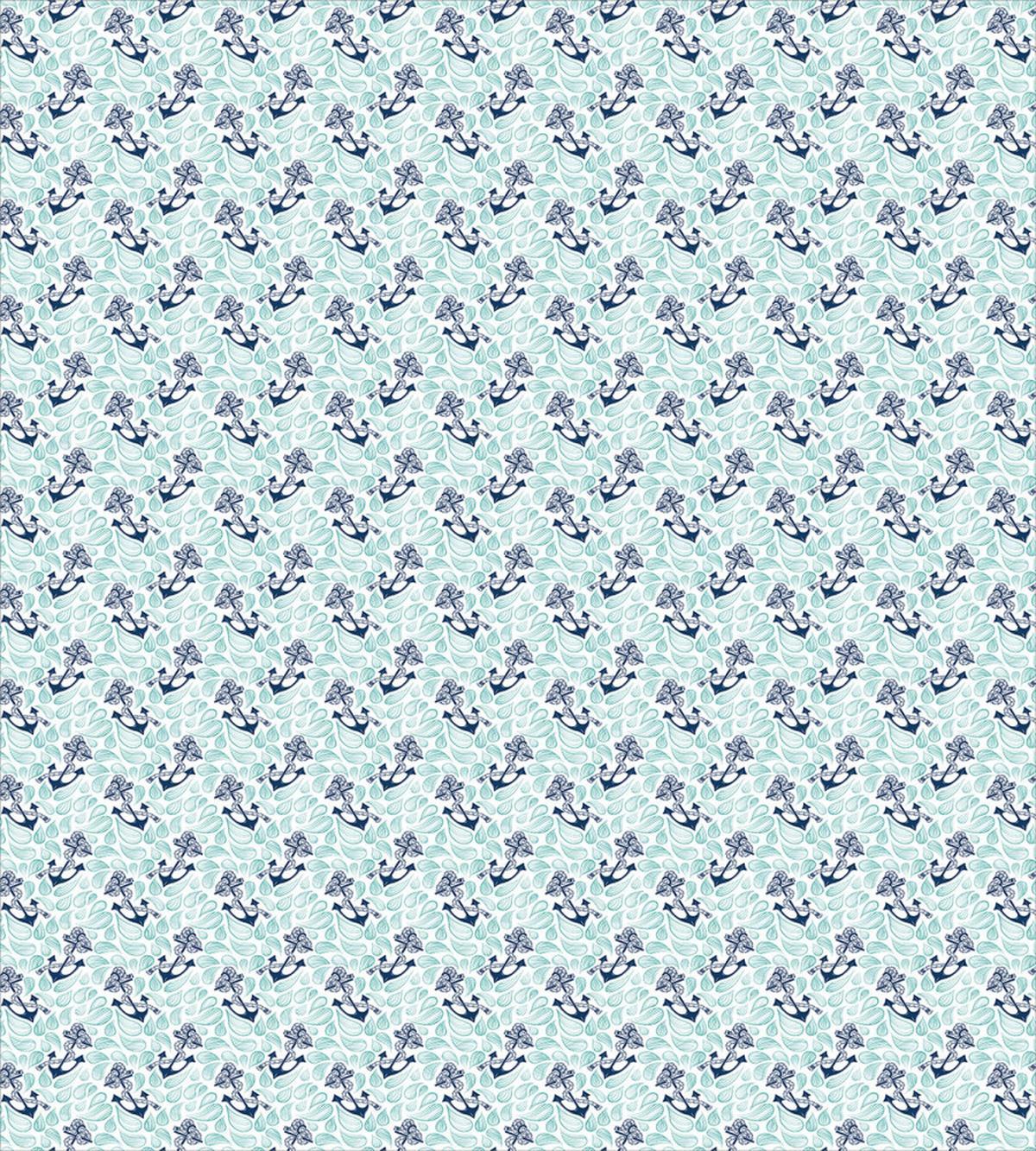 Ocean Drop Navy Rope — Pattern