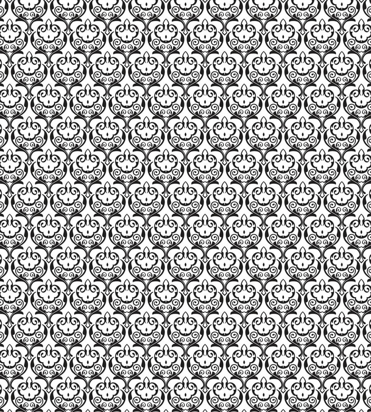 Classic Baroque Swirls Art — Pattern