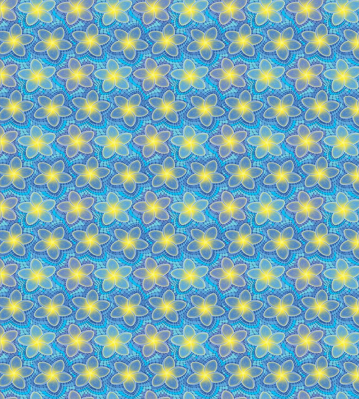 Mosaic Plumeria Petal — Pattern