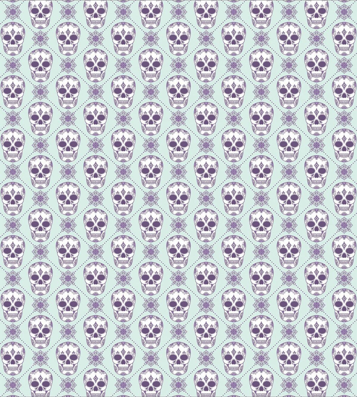 Floral Damask Skulls — Pattern