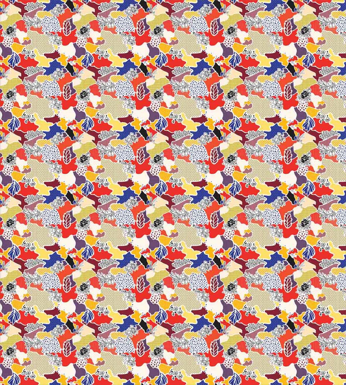 Colorful Floral Abstract — Pattern