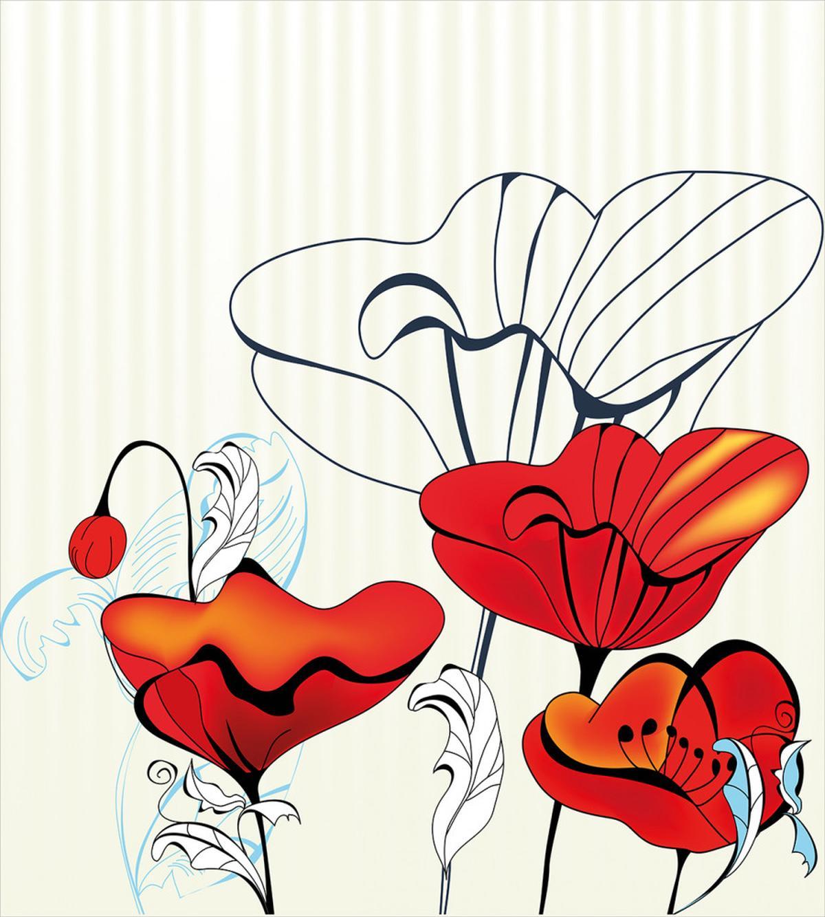 Striped Florets — Pattern