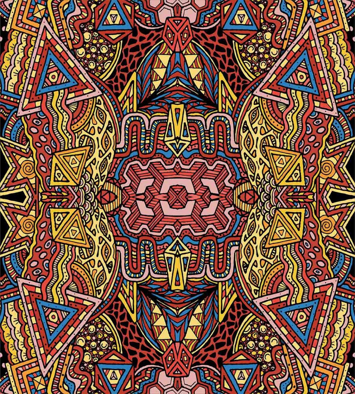 Retro Funky Doodle — Pattern