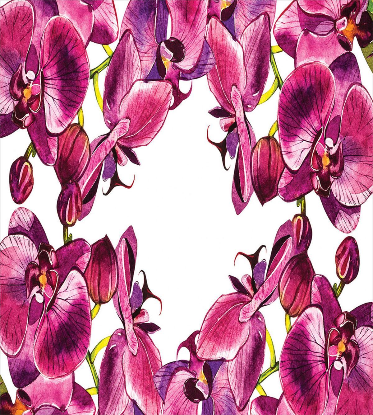 Fresh Spring Orchids Art — Pattern
