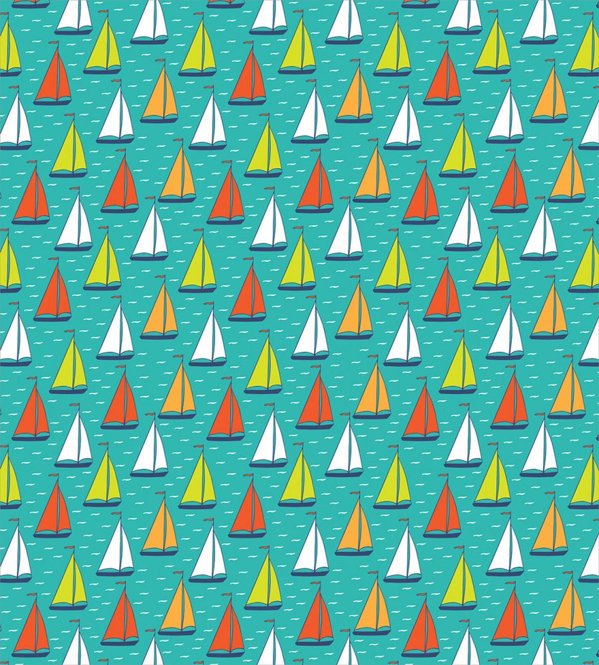 Colorful Yachts Sailing — Pattern