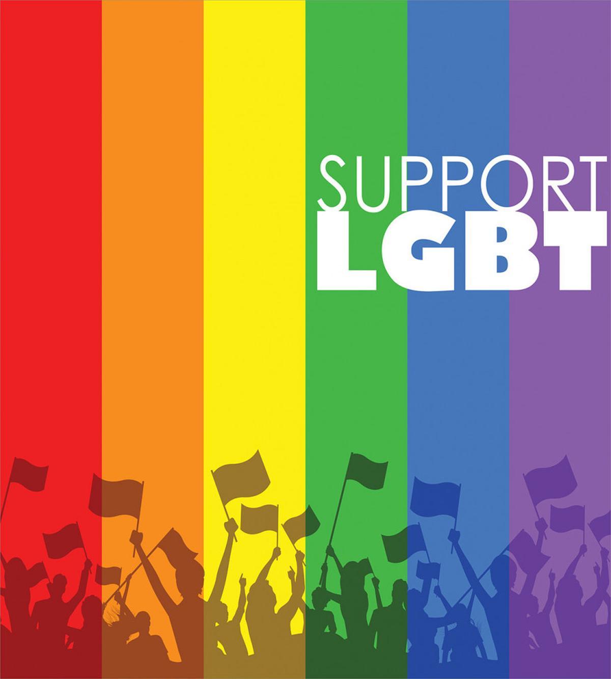 Support LGBT Celebration Flag — Pattern