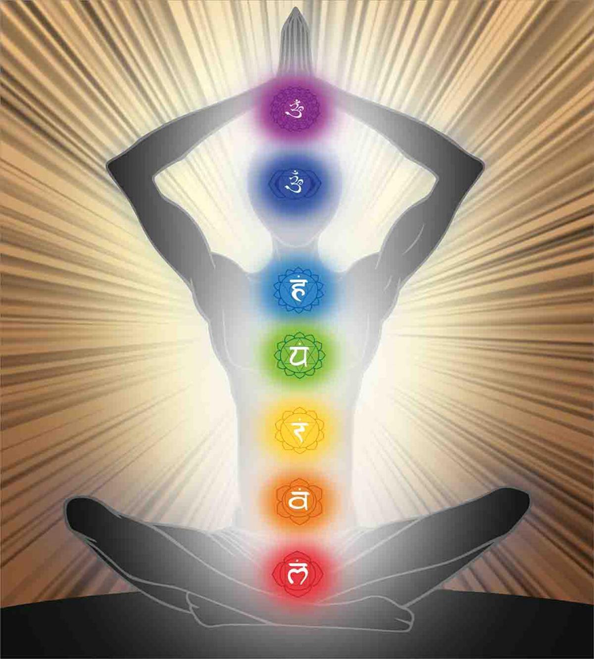 Athletic Man Mediating — Pattern