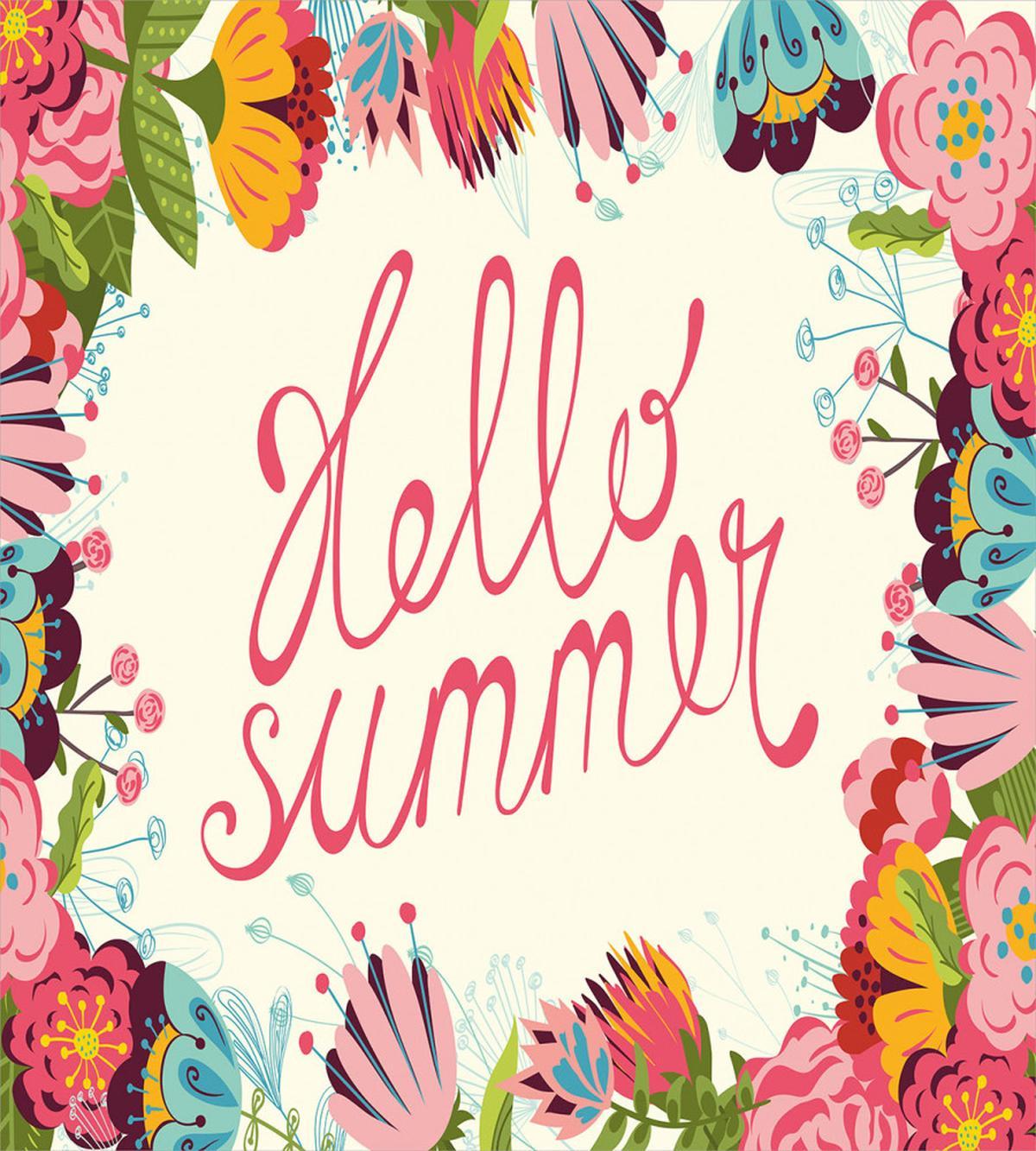 Hello Summer Garden Art — Pattern