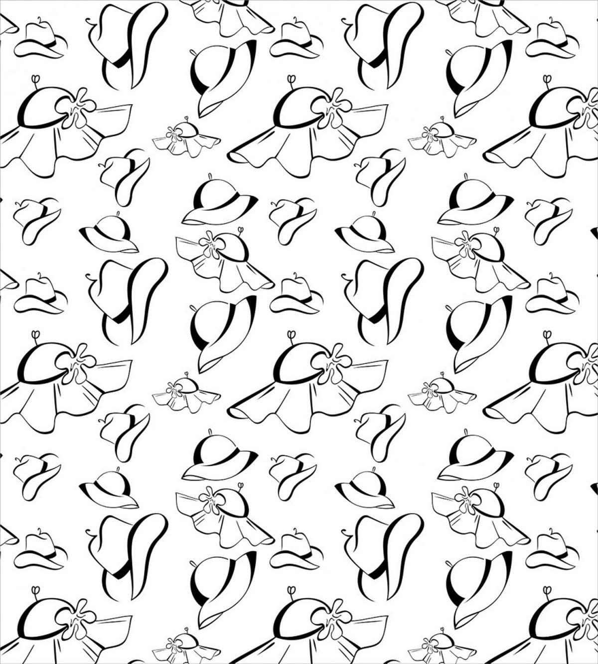 Monochrome French Hats — Pattern