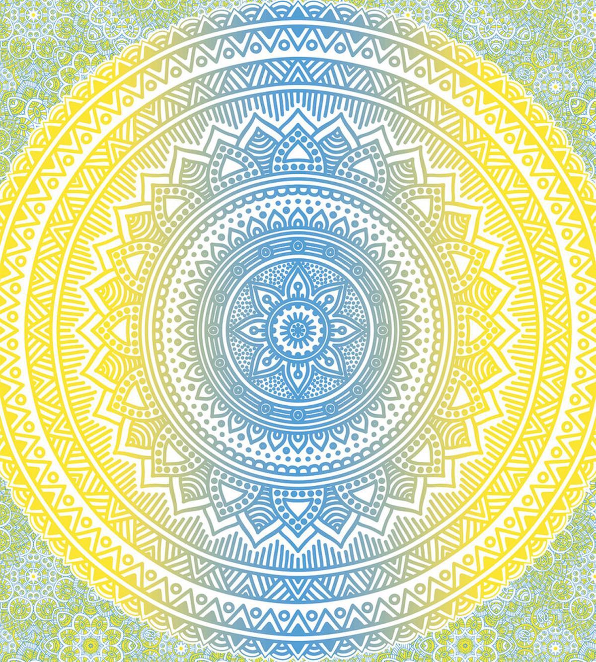 Blue Ombre Mandala — Pattern