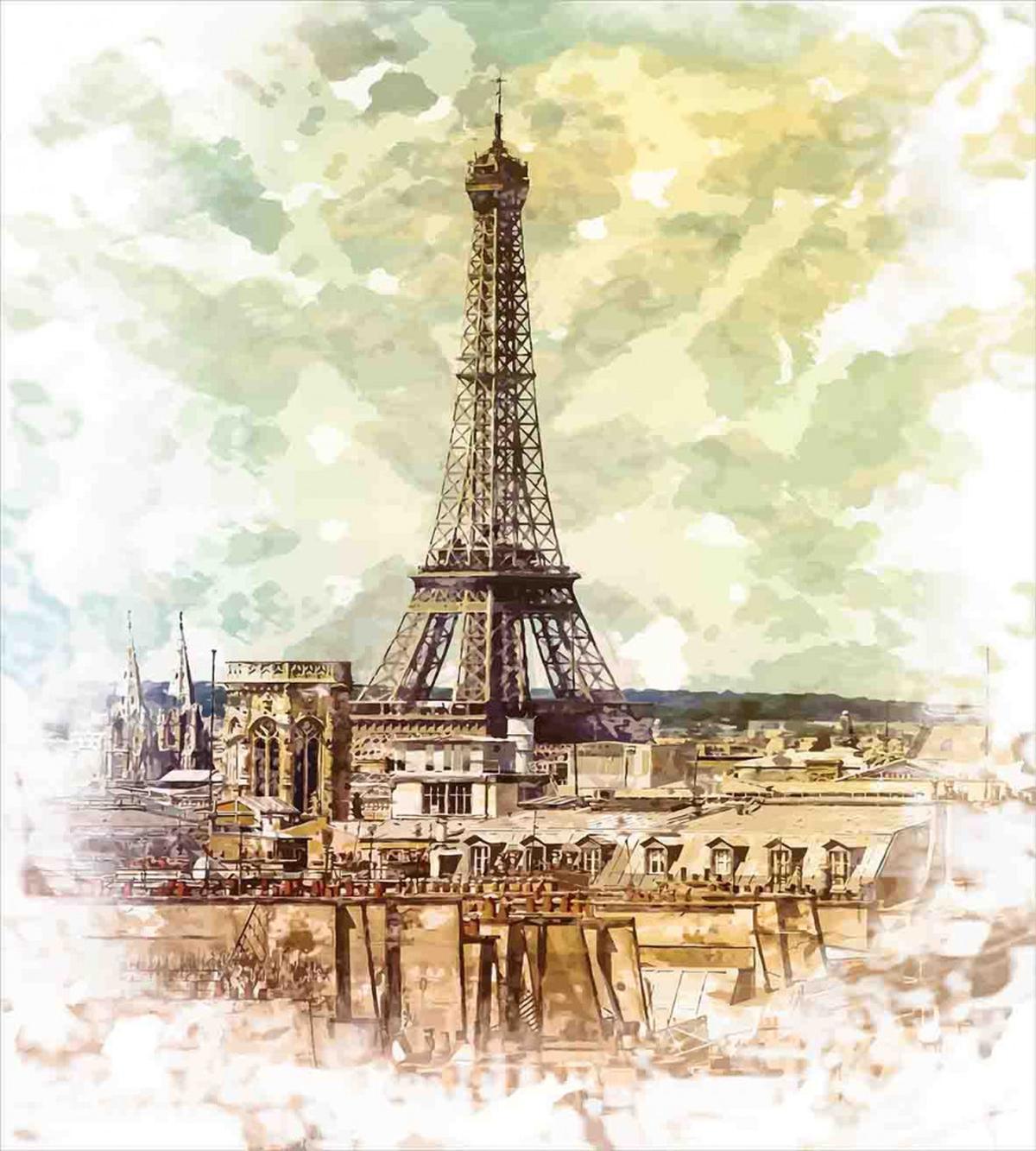 Eiffel Tower Skyline — Pattern