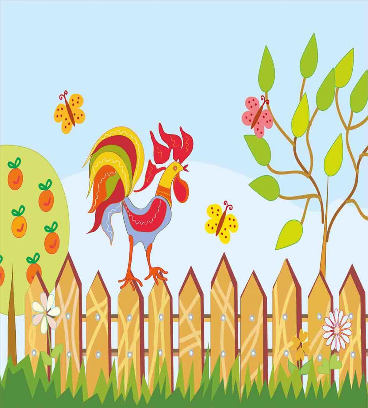 Tree Butterfly and Flower — Pattern