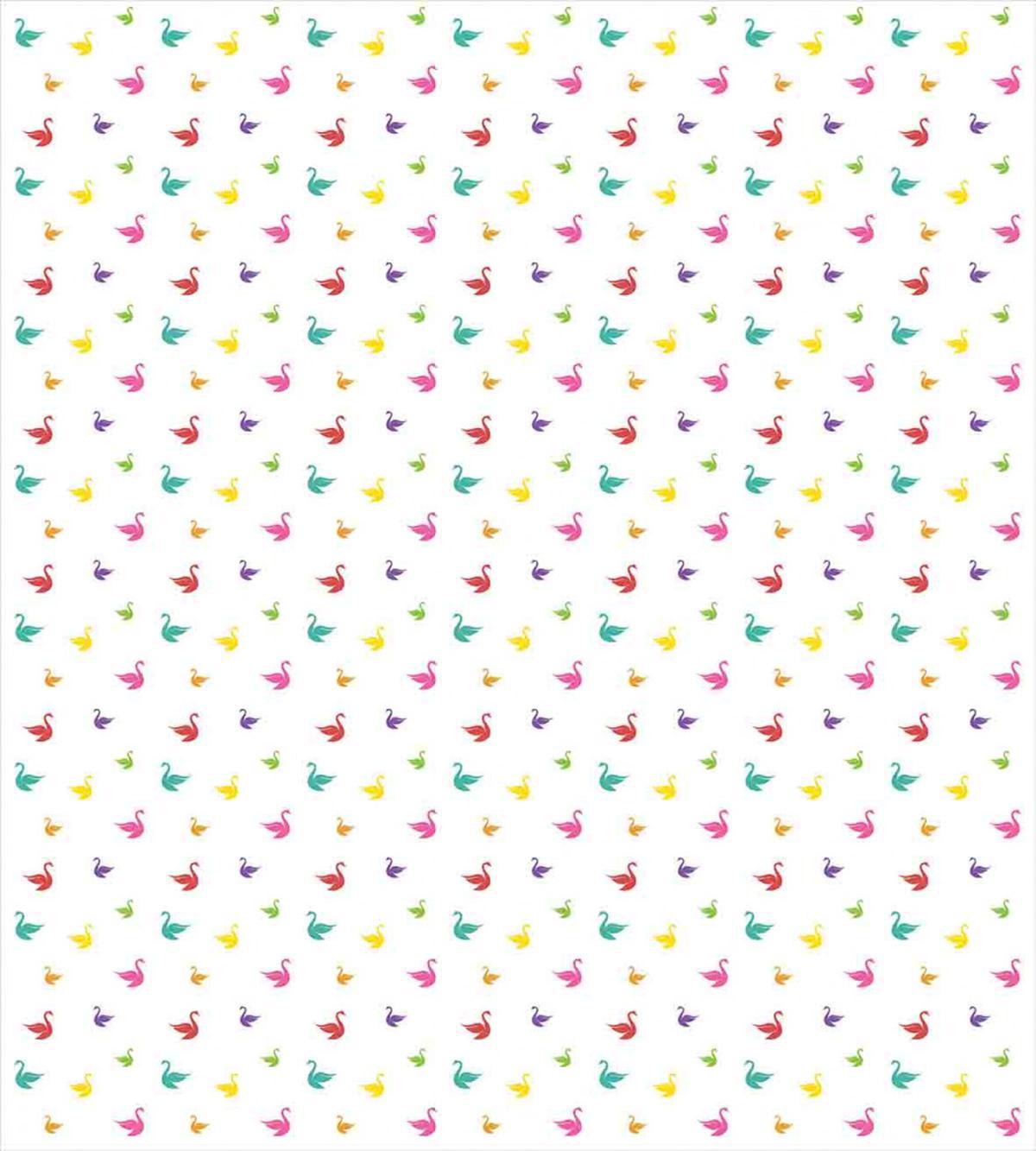 Rainbow Colored Swans — Pattern