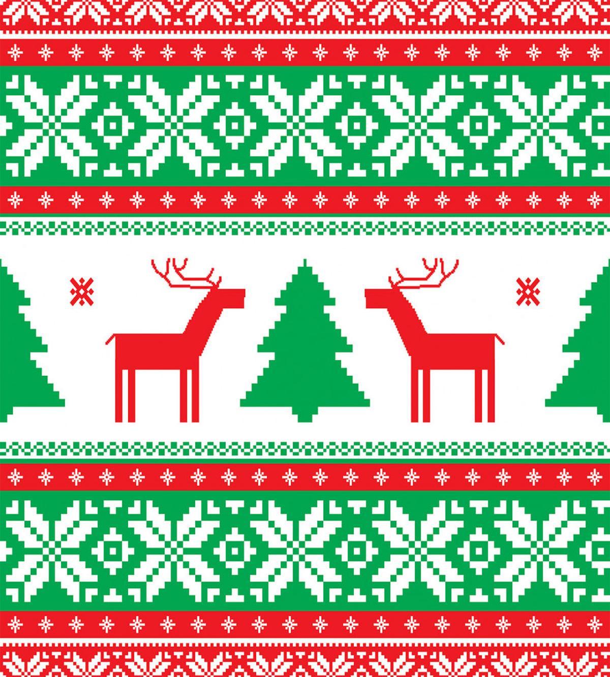 Holiday Season Deer — Pattern