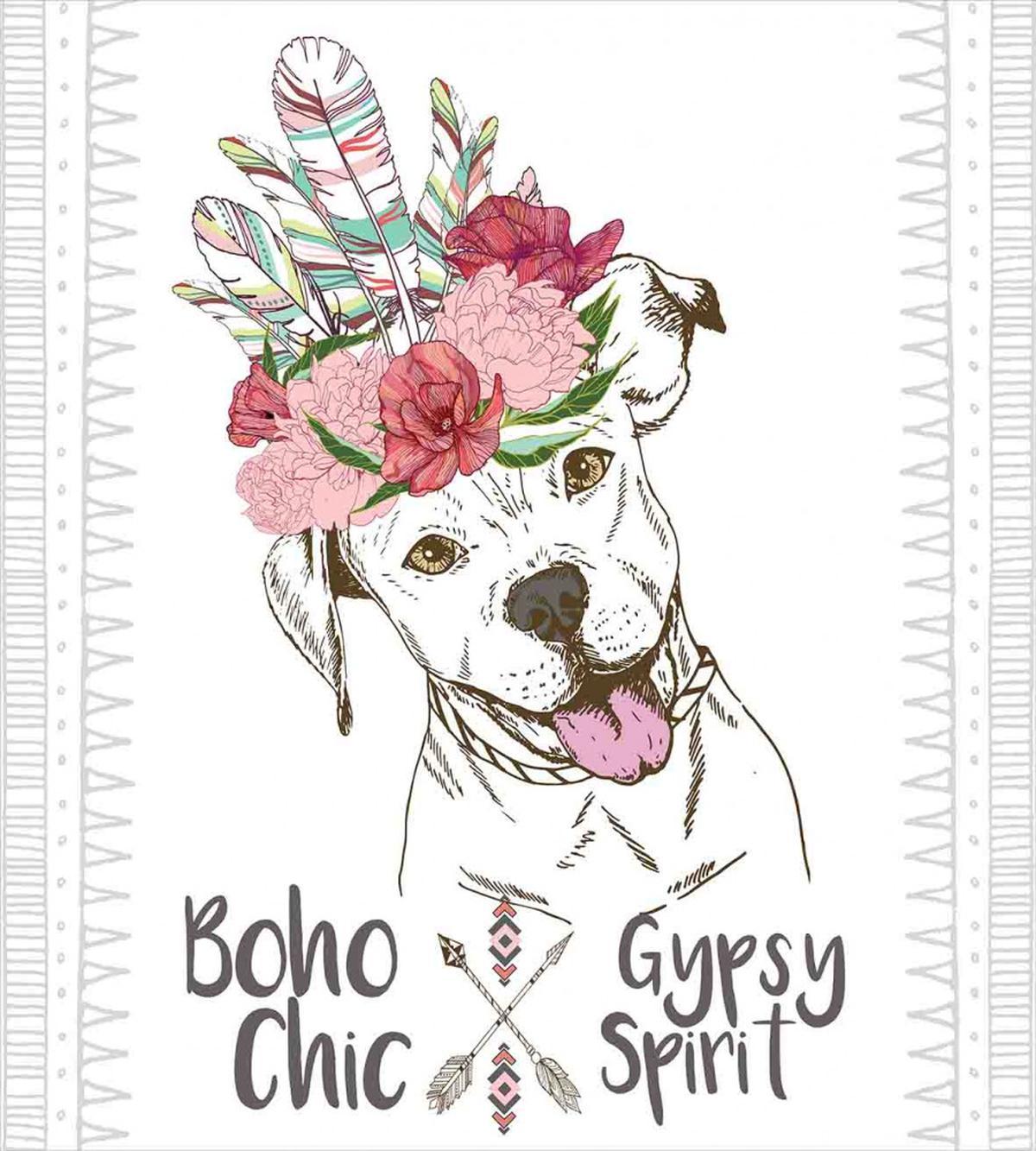Dog in a Feather Headpiece — Pattern